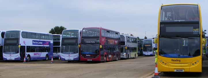 Reading Buses Enviro400H Olympic shuttles 218 & 207